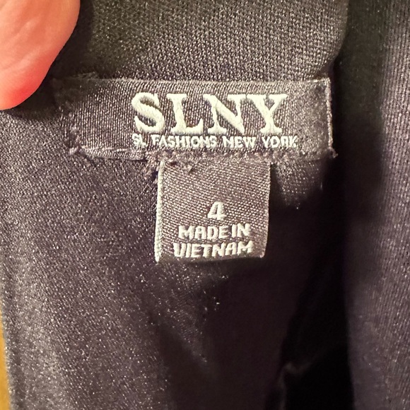 SLNY Ombre Satin Gown size 4 - Picture 9 of 12